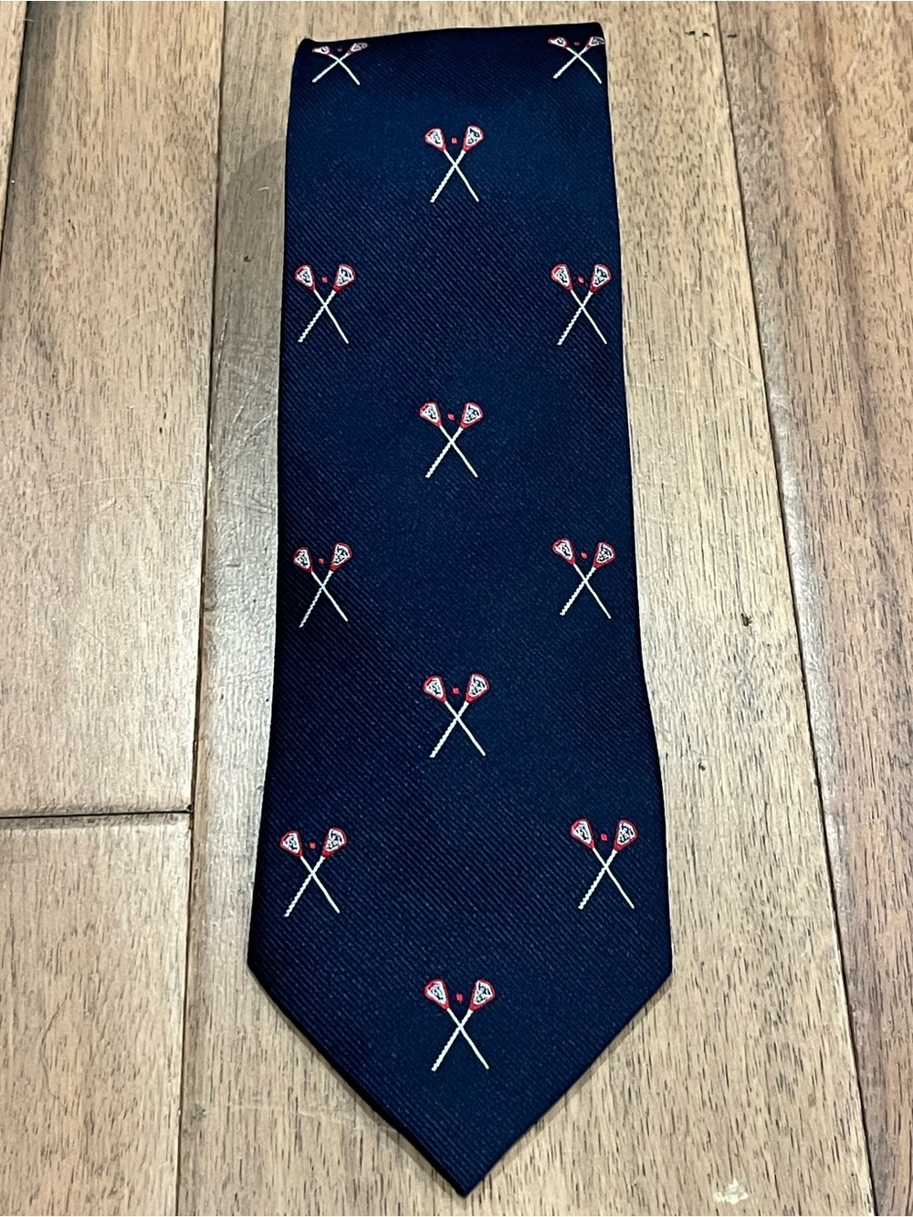 J. Crew Lacrosse Motif Silk Tie - Men Accessories